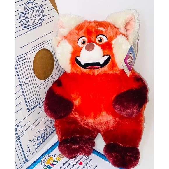 BUILD A BEAR TURNING RED Panda Mei Disney Pixar Plush Stuffed Animal NEW - Picture 4 of 10